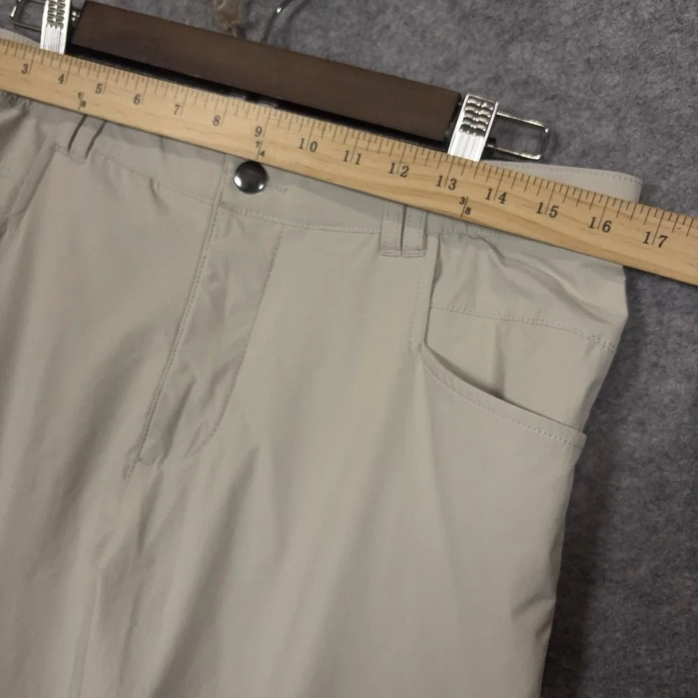 BYLT Ace Jogger Mens 33 Beige Tapered Stretch Performance Tech Athleisure